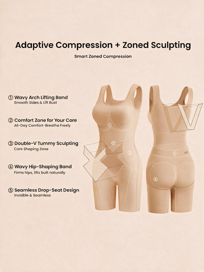 Easy-Off Tummy Control Bodysuit – Scrunch Back, Butt Lifting, Postpartum Shaper