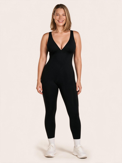 Deep V Sculpting Shapewear Bodysuit – Smooth, Lift & Shape Effortlessly