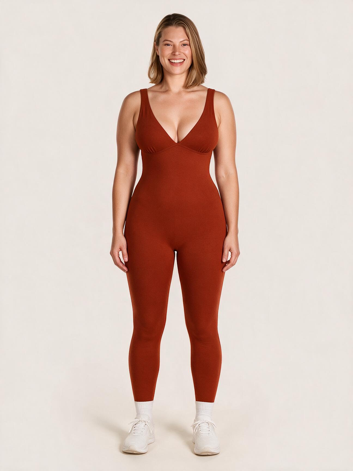 Deep V Sculpting Shapewear Bodysuit – Smooth, Lift & Shape Effortlessly