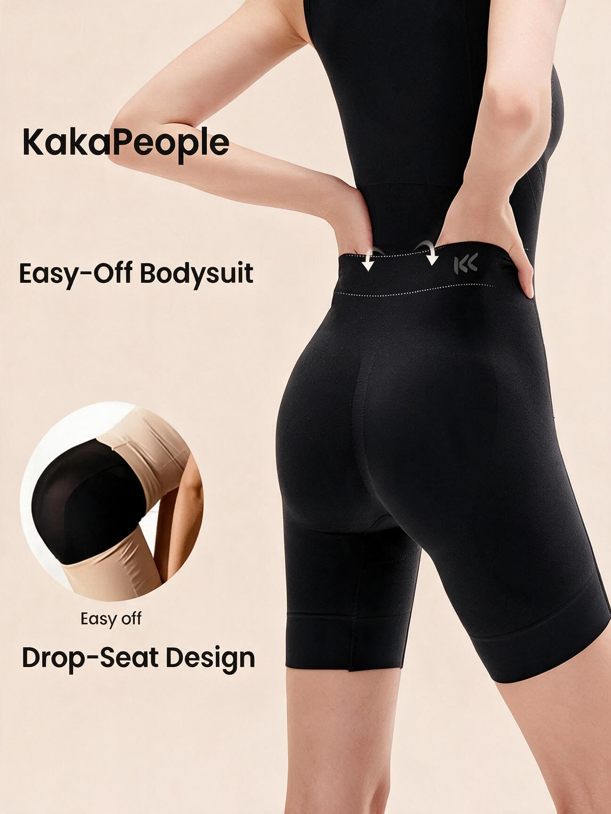 Easy-Off Tummy Control Bodysuit – Scrunch Back, Butt Lifting, Postpartum Shaper