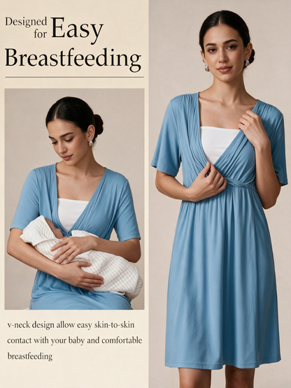The Lune Maternity Nursing Dress
