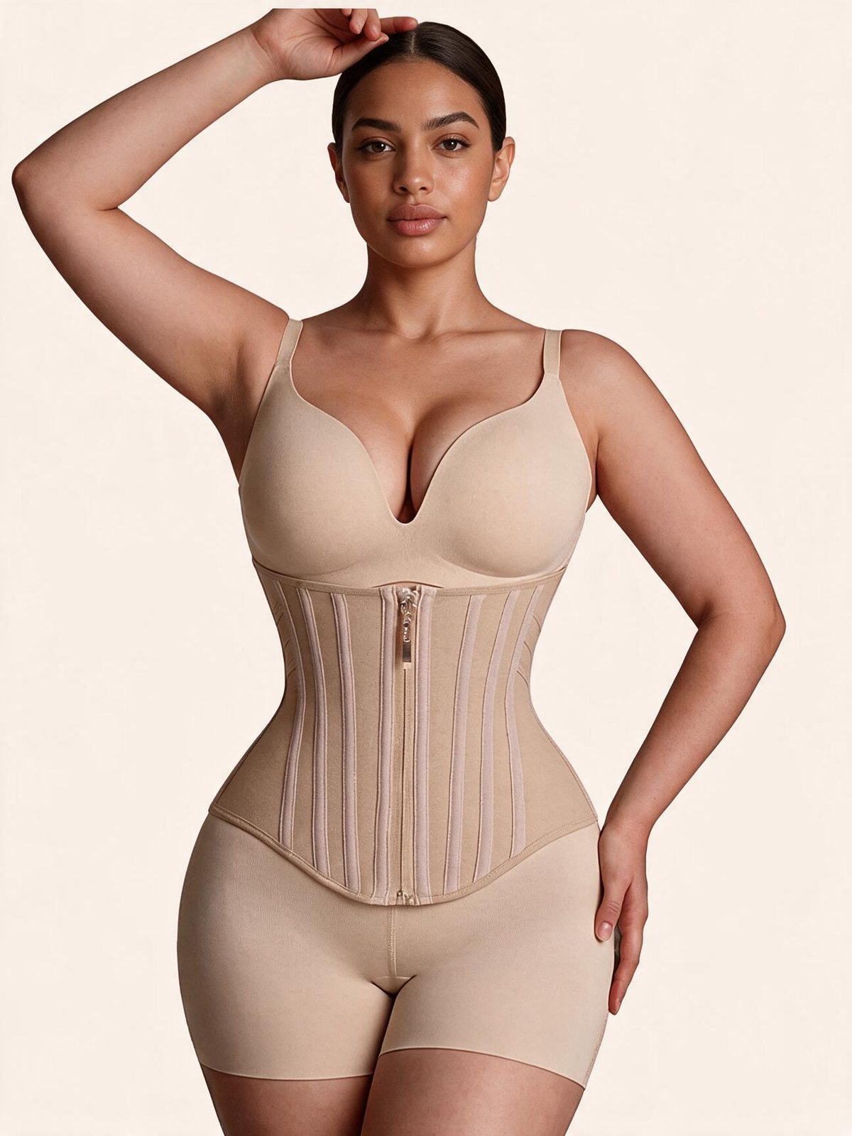 Women's Steel-Boned Waist Trainer – High Compression Hourglass Shaper