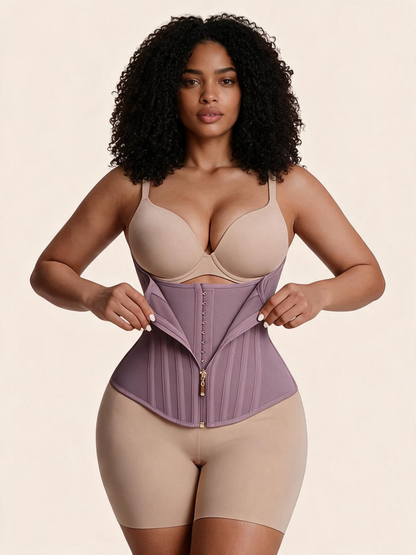Women's Steel-Boned Waist Trainer – High Compression Hourglass Shaper