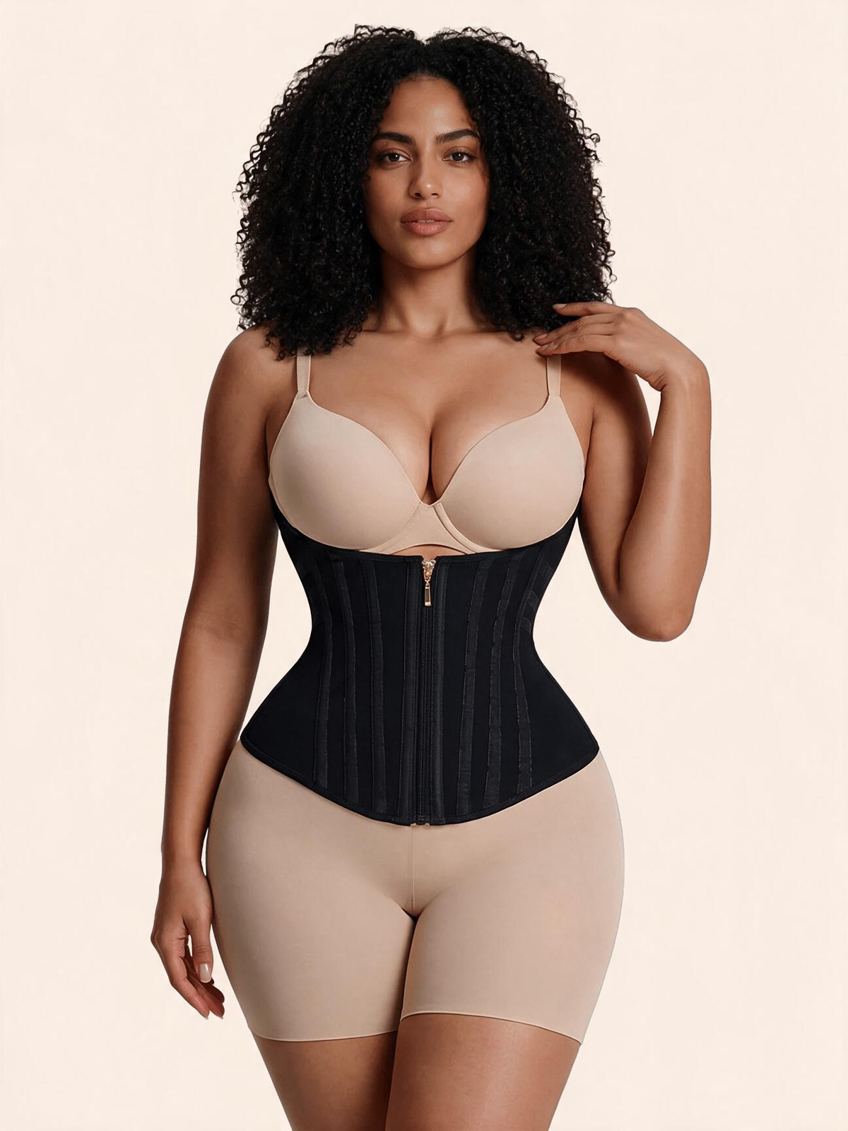 Women's Steel-Boned Waist Trainer – High Compression Hourglass Shaper