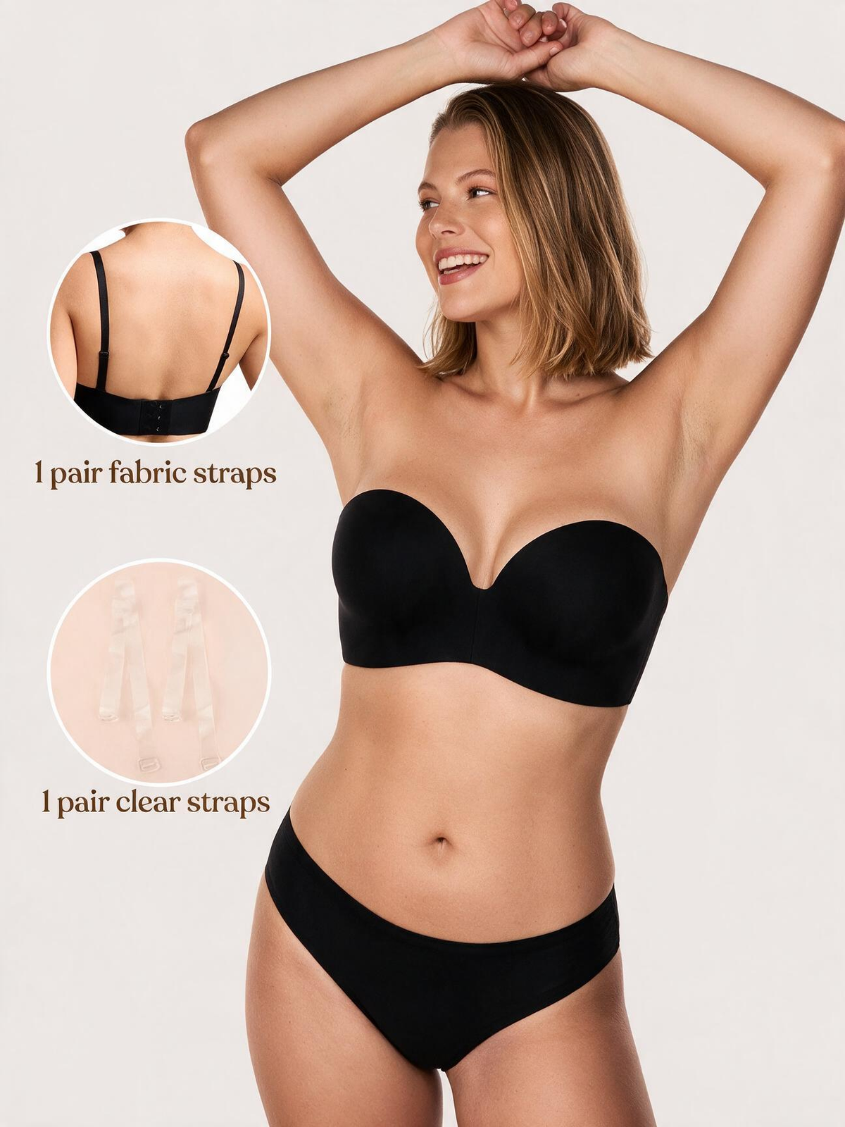 The Nola Seamless Wireless Strapless Bra