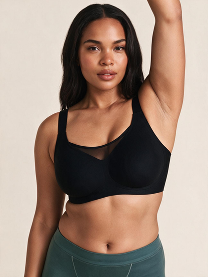 The Aurea Mesh V-Neck Wireless T-Shirt Bra