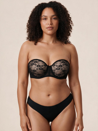 The Liora Non-Slip Strapless Lace Bra