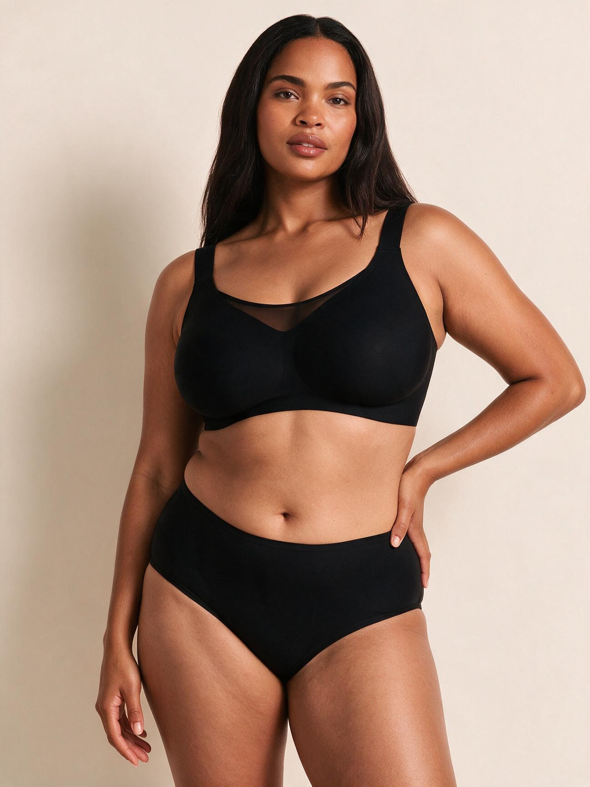 The Aurea Mesh V-Neck Wireless T-Shirt Bra