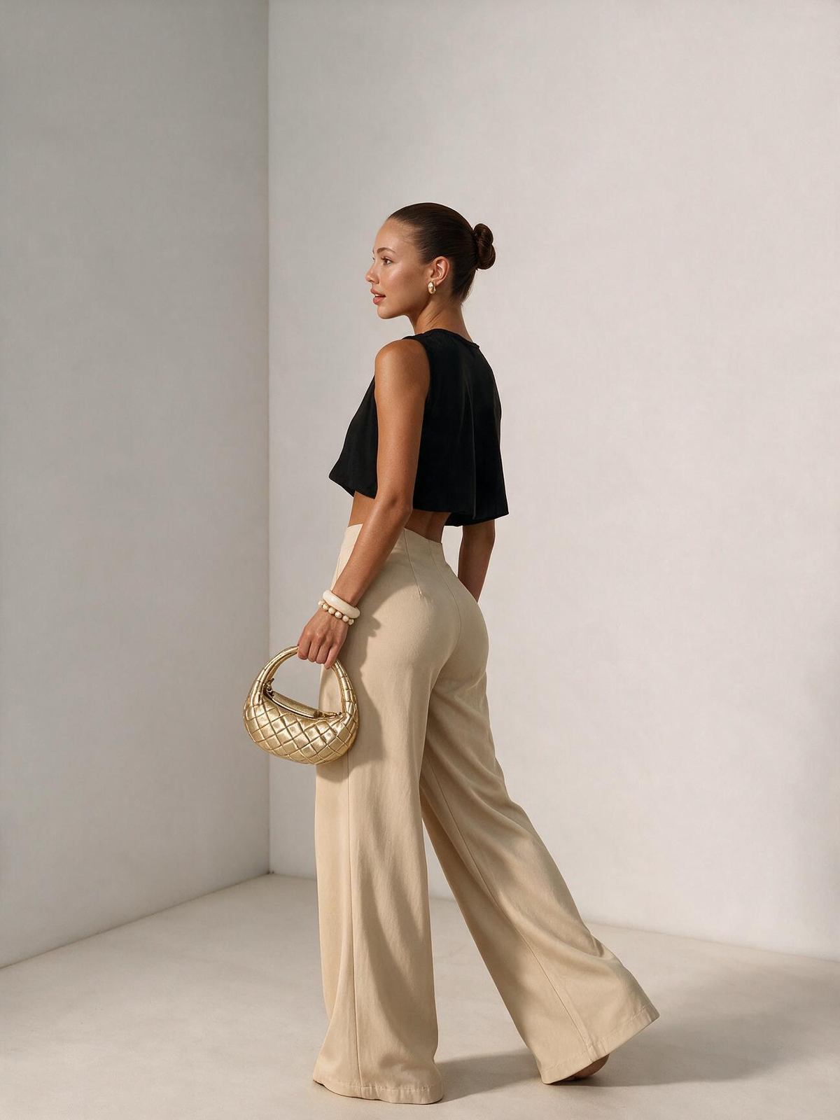 The Sienna Pleated Wide-Leg Trousers