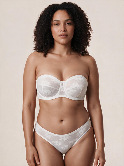 The Liora Non-Slip Strapless Lace Bra