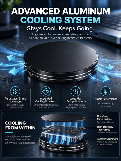 Magnetic Portable SSD – 4K External Storage Drive