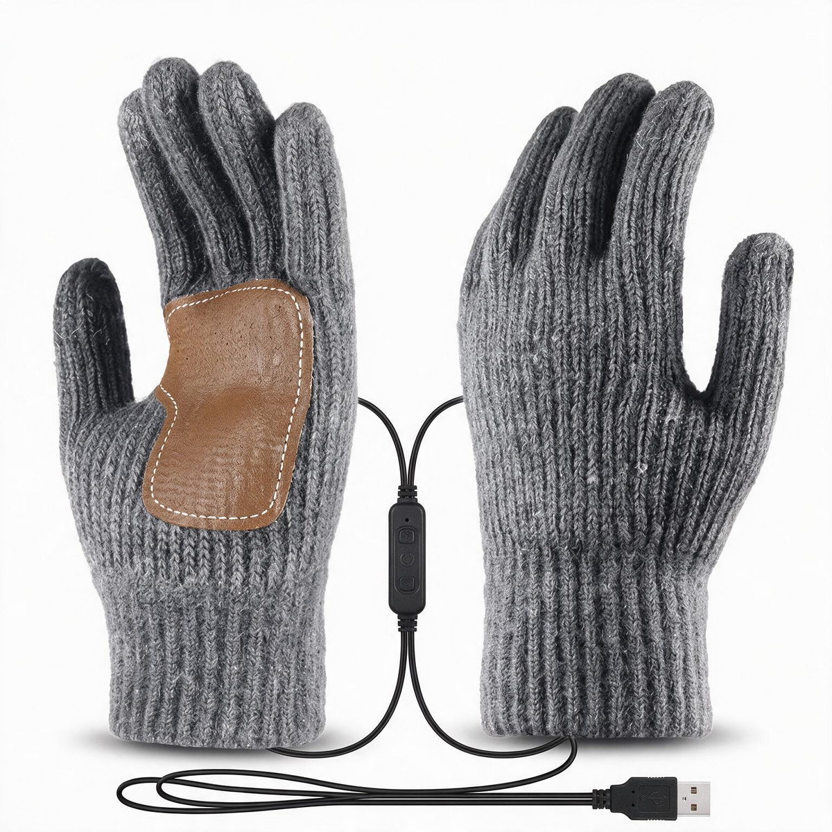 USB Heated Gloves – 3 Heat Levels, Portable Warmth for Skiing, Fishing & Hiking