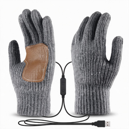 USB Heated Gloves – 3 Heat Levels, Portable Warmth for Skiing, Fishing & Hiking