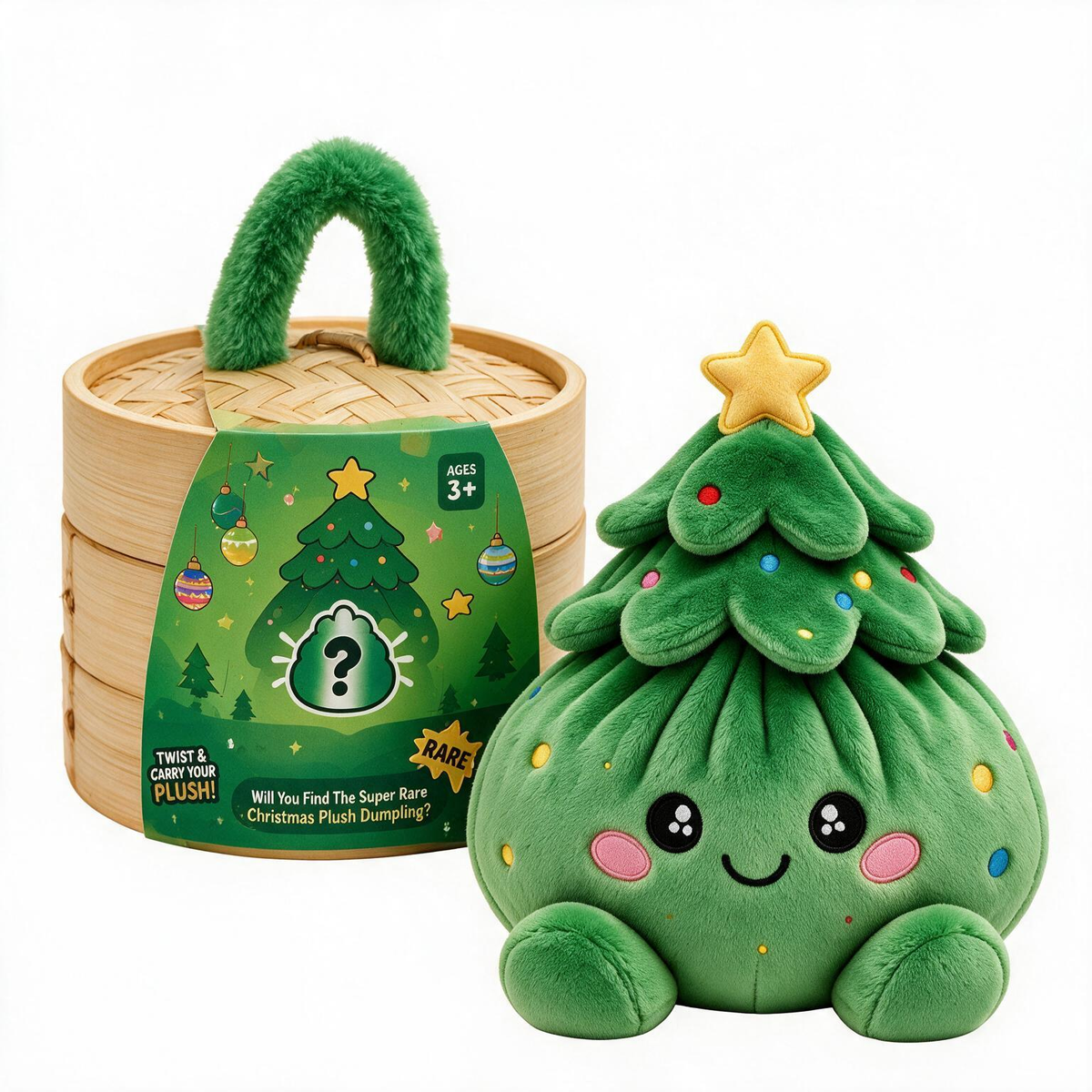 2026 Giant Dumpling Plush – Squishy Stress Toy (Christmas & Halloween Editions)