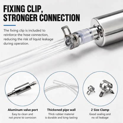 Universal Brake Bleeder Kit with One-Way Check Valve