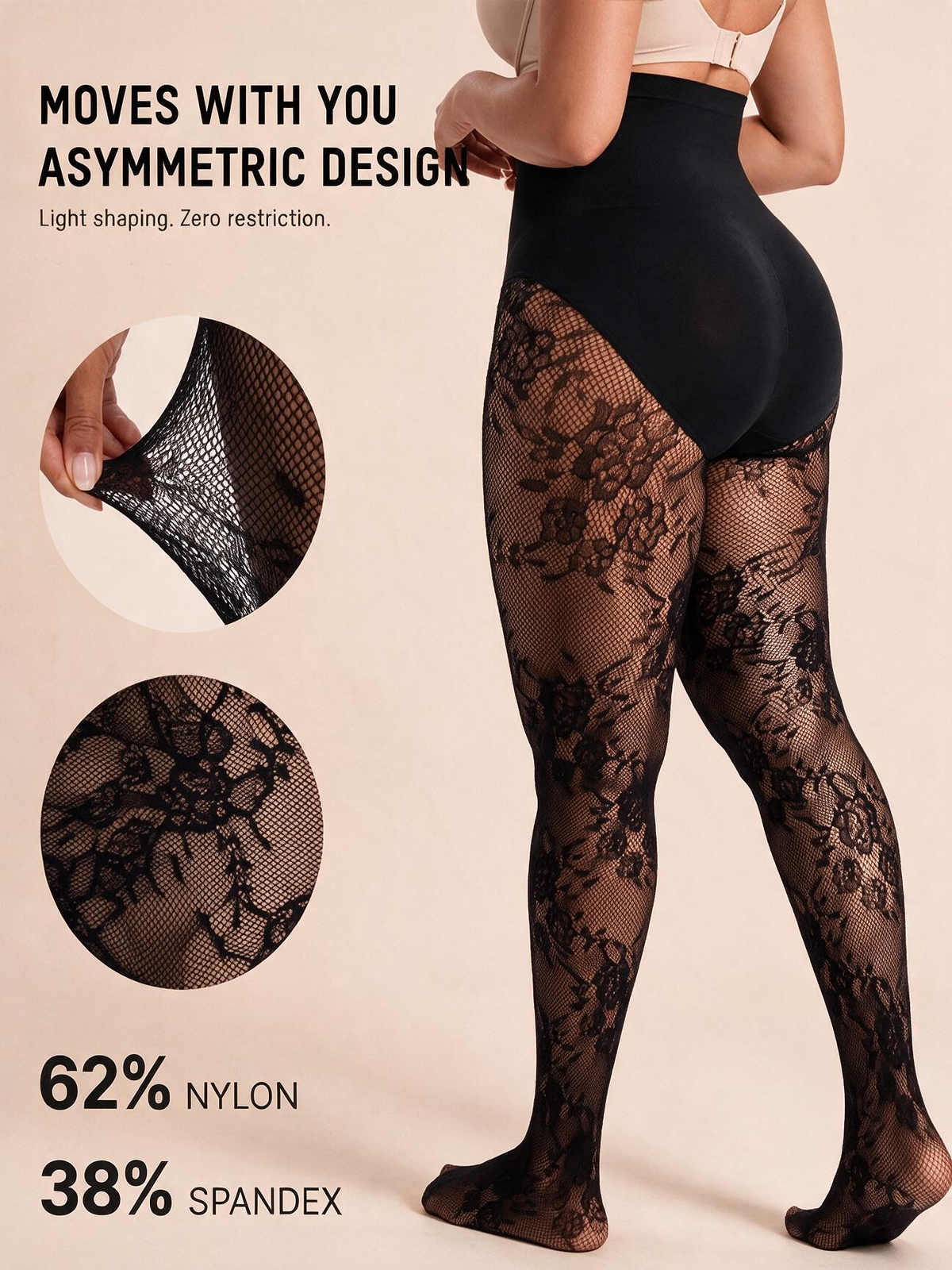 The Forma High-Waist Lace Sculpt Tights