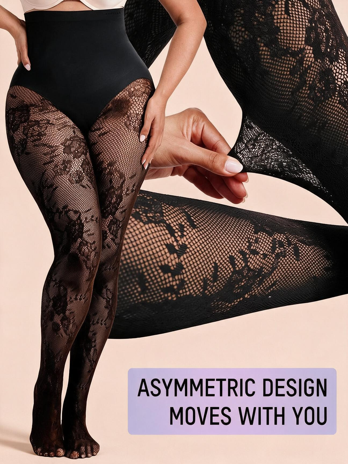 The Forma High-Waist Lace Sculpt Tights