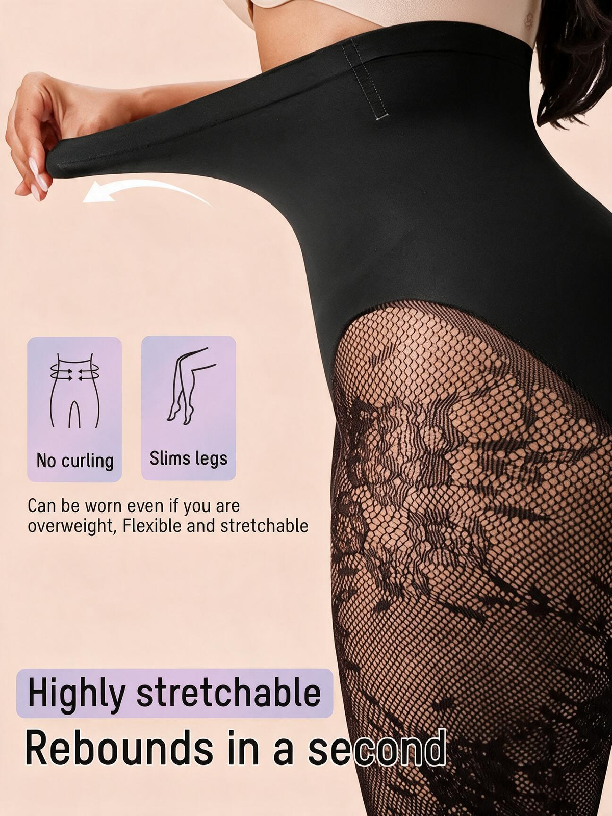 The Forma High-Waist Lace Sculpt Tights
