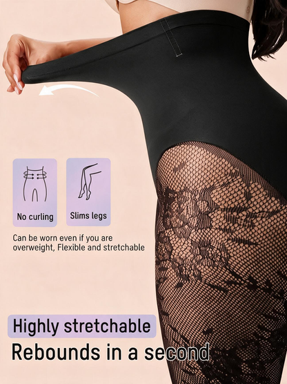 The Forma High-Waist Lace Sculpt Tights