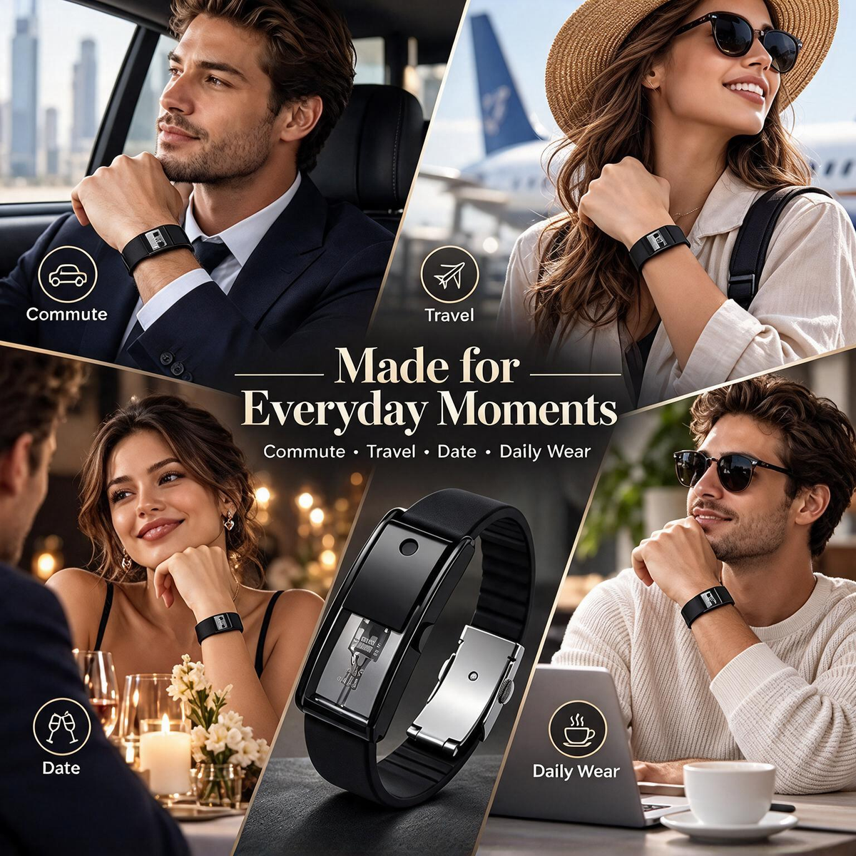 Refillable Perfume Bracelet – Wearable Cologne Atomizer for Men & Women