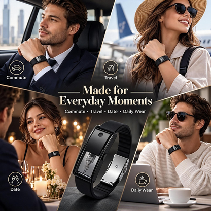 Refillable Perfume Bracelet – Wearable Cologne Atomizer for Men & Women