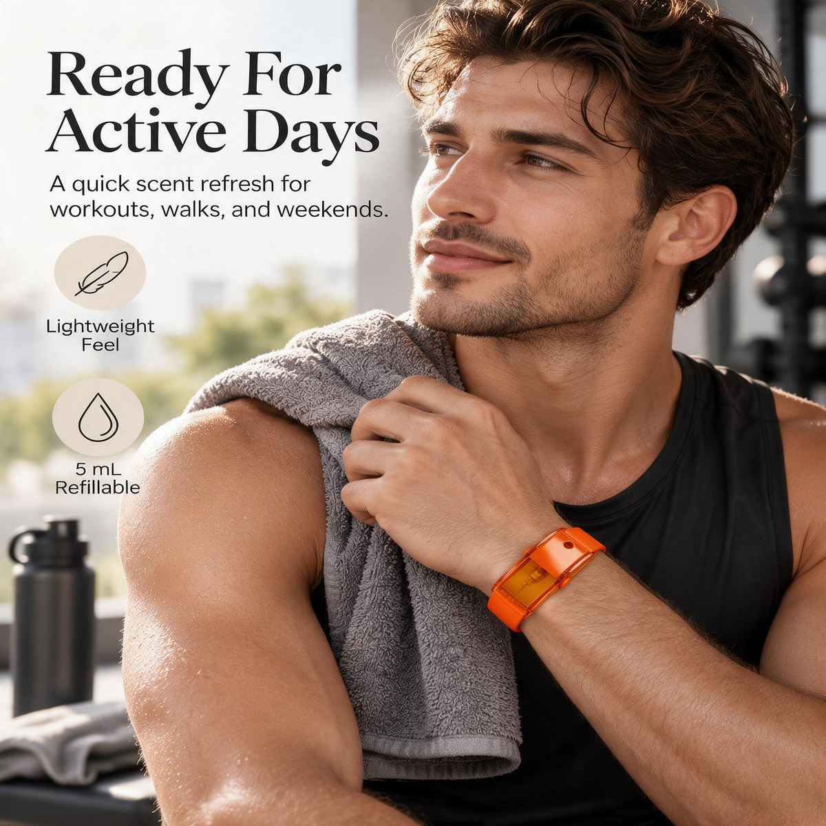 Refillable Perfume Bracelet – Wearable Cologne Atomizer for Men & Women