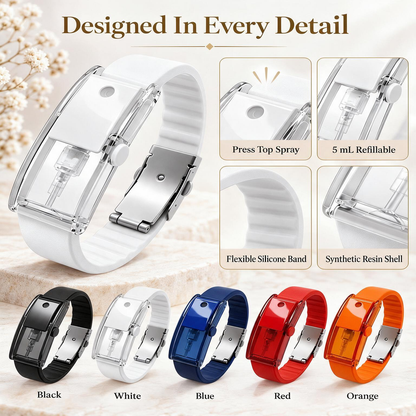 Refillable Perfume Bracelet – Wearable Cologne Atomizer for Men & Women