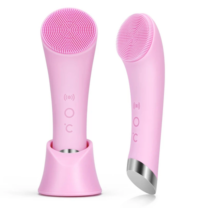 Rechargeable Silicone Heated Facial Cleansing Brush
