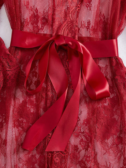 The Seraphine Lace Robe Set