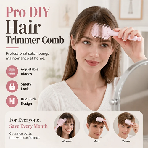 Buy 1 Get 1 Free 🔥 Pro DIY Hair Trimmer Comb – Adjustable Blade & Beginner-Friendly Design
